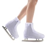 IFOYO Velvet Ice Skate Boot Covers for Figure Roller Skating Protective Waterproof Shoe Covers Fits Kids, Adults, Universal Fit for Ice, Roller Skate Boots