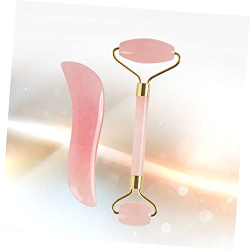 minkissy 2 Peças De Ferramenta De Massagem De Raspagem Facial De Jade