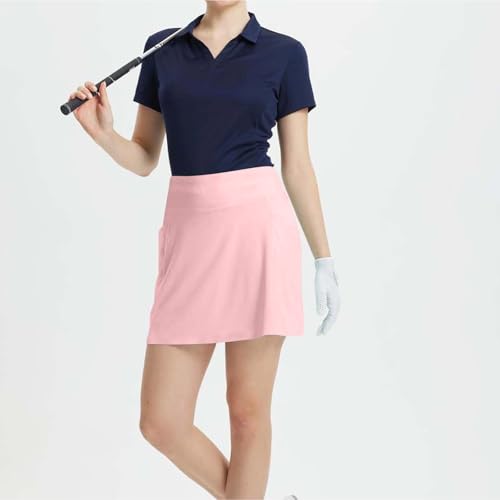 Women's Tennis Skirts High Waisted Golf Skorts Tummy Control Athletic Skirts with Shorts Casual Pocket Running Skirts2