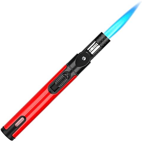 Kivors Candle Lighter,Refillable Long Jet Lighters with Visible Window, Refillable Windproof Lighter Jet Flame for BBQ, Stove, Candle, Kitchen Cooker, Hobs, Camping(Sold without Gas) Cover