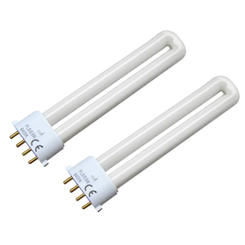 KosunRefill FLS/E9W 6400K 2G7 Base Camping Lantern Bulb, Replacement for Rayovac F9w-1, Kandolite 96500, Coleman, Ozark Trail, 4 Pin 2G7 Base, 2 Pack