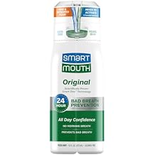 SmartMouth Original Zinc Activated Mouthwash - Instant Fresh Breath Mouthwash - Eliminates Bad Odors and Bad Breath - Alcohol-Free, Sugar-Free, Gluten-Free - Fresh Mint - 16 fl oz