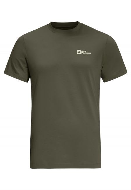 Jack Wolfskin Herren Essential M T-Shirt, Dark Navy/Grey, M EU – Ansicht 5