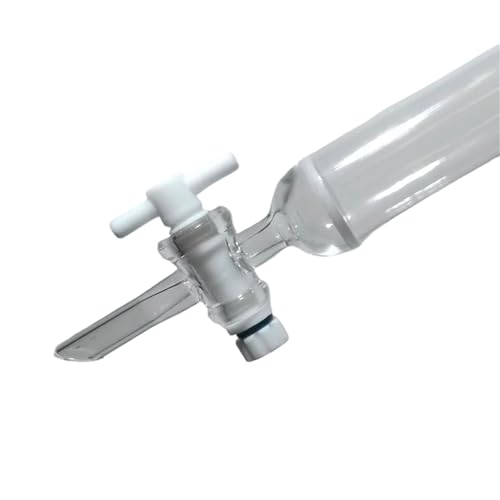 Colonne de chromatographie en verre 24# avec piston tétrafluoro 16x300mm pour laboratoire