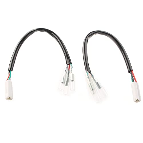 FSFY Adapter Turn Signal Wiring Harness 3 Wire Plug and Play Turn Signal Splitter Harness for Yamaha R1 R3 R6 FZ1 FZ6 FZ07 FZ09