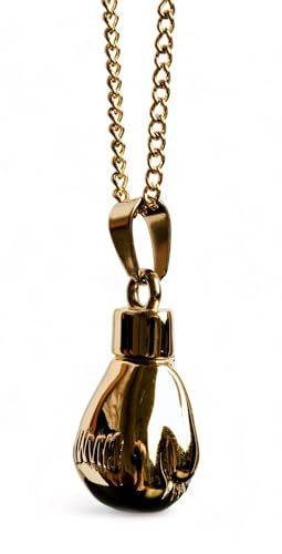 Golden Boxing Glove Pendant Necklace - For Men and Women3