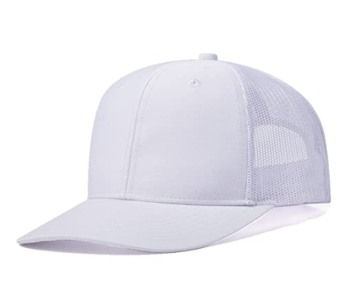 Image of Quanhaigou Trucker Hat - Mesh Snap Back - Unisex Adjustable Baseball Cap - Outdoor Hats for Men Women