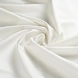 2 Yard White Cotton Fabric 57 Inch Light Weight Broadcloth for Quilting and Sewing