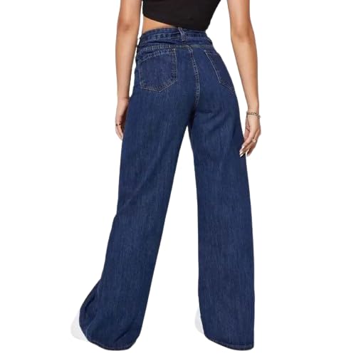 Stretchable Slim Fit Dark Blue Color Jeans for Women's