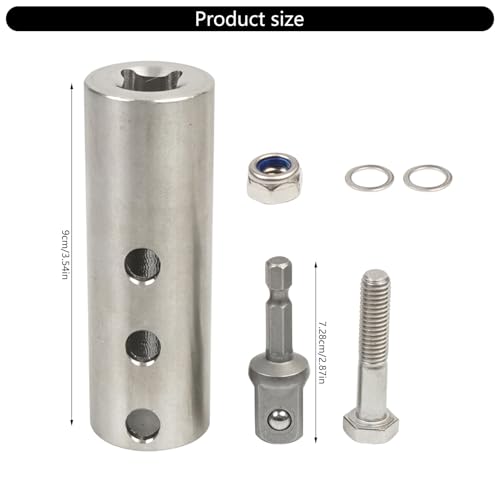 Adaptateur de perceuse en acier inoxydable de qualité supérieure pour cric - 3