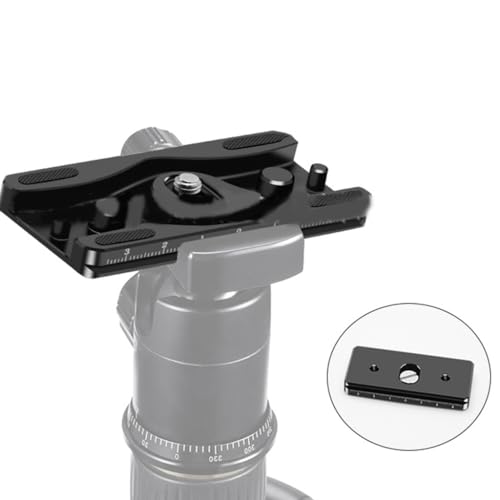 Adaptador de liberación rápida de aluminio para trípode de cámara 7