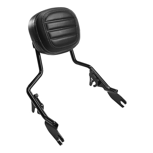Sissy bar amovible avec dossier passager noir pour Harley Davidson Touring 2009-2025