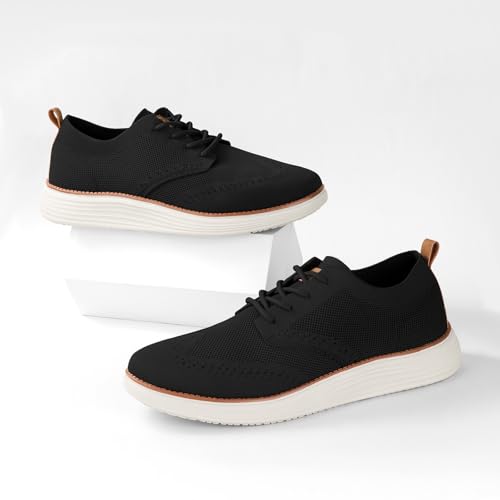 Mens Casual Shoes Breeze Dress Sneakers Oxfords Lightweight Soft Fashion Mesh Walking Shoes3