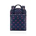 Reisenthel allday backpack M twist silver - zaino versatile per la vita quotidiana, viaggi, shopping o lavoro - idrorepellente, approvato per il bagaglio a mano, Couleur:mixed dots red