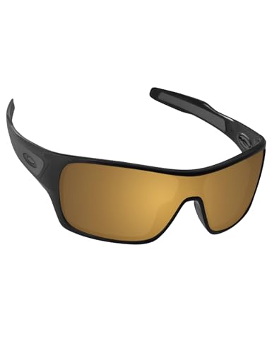 Image of Alphax Flare Gold Mirrored Elite Polarized Replacement Lenses for Oakley Turbine Rotor OO9307 Sunglasses