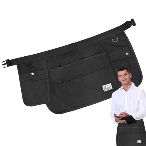 Cinturón de jardín,Cinturón de herramientas de jardín, Riñonera de lona para herramientas, Bolsa para cinturón de herramientas con múltiples bolsillos, delantal de trabajo para carpinteros y construct