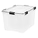 IRIS 74 Quart WEATHERTIGHT Storage Box, Clear