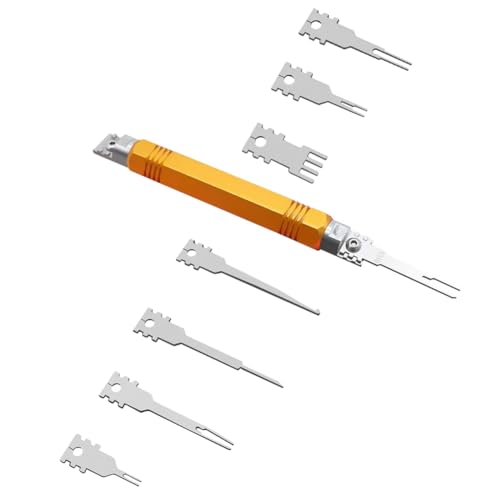 Outil d'extraction double tête détachable pour cosses AMP et Molex