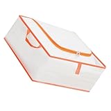 Happyyami 大容量 透明 耐摩耗 防塵 防潮 収納バッグ ジッパー式 軽量 多用途 衣類 羽毛団収納ケース 引越し 旅行用