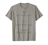 Help More Bees Plant More Trees Clean The Seas Shirt