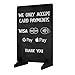 We Only Accept Card Payments Freestanding Sign | 2 Black Plastic Feet with A5 tough printed sign to show customers which payment methods you accept. Shipped Globally.