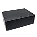 LeMotech Project Box ABS Plastic IP65 Waterproof Dustproof Electrical Junction Box Outdoor Enclosure for Electronics Black 11.41