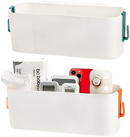Yopay 2 Pack Bedside Caddy Organizer, Plastic Bunk Bed Shelf, Dor...