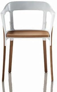 Magis STEELWOOD CHAIR SEDIA DESIGN BIANCO/FAGGIO NATURALE