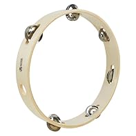 DESIGN - The A-Star Headless Tambourine is a compact and lightweight instrument, perfect for percussionists on the go. It features strong wooden making a great choice for beginners. BRIGHT SOUND - It features 6 pairs of bell jingles that produce cris...