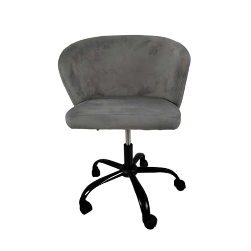 Consejos para Comprar Silla Giratoria Top 5. 42 TOPLIVING Silla de Oficina de Diseño Moderna Tapizada en Tercipelo, Silla Escritorio o Tocador Giratoria con Altura Ajustable Ideal para Home Office Color Gris Oscuro