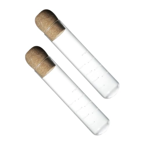 Gatuida 2 Piezas Infusor De Té De Vidrio Transparente Colador De Té Con Tapa De Corcho Filtro De Para Sueltas Para Tazas y Vasos Uso Diario