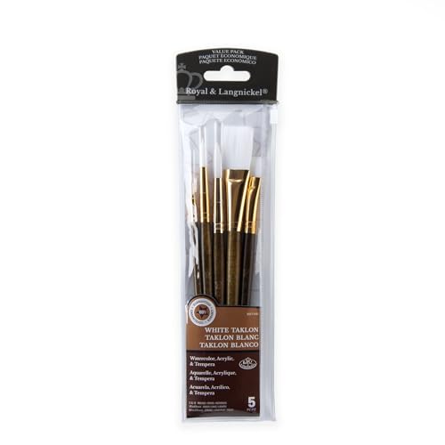 Set de pinceaux variété Taklon Blanc Royal & Langnickel RSET-9163 aux fibres durables