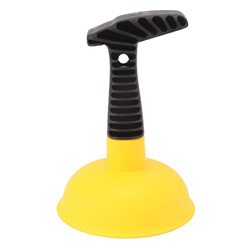 Mini Sink Plunger, Silicone Slip Proof Handle Bathroom Plunger Unclog Sink Drain Bathroom Sink Unclogger Sink Unclogger Tool for Shower, Bathtub, Toilet (Yellow)