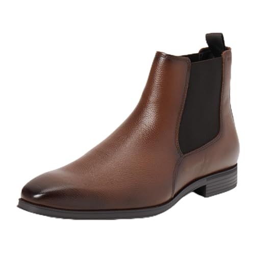 BOSS Theon_Cheb_gr, Bota_Chelsea Hombre, Color marrón Medio, 43.5 EU