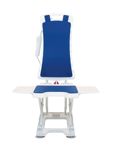 Bellavita Nova Bath Lift with Classic Blue Cover Electric Powered Bath Lift with Hand Control