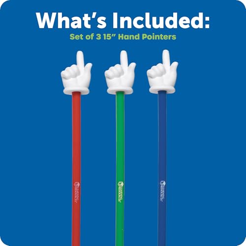 Image of Learning Resources Hand Pointers, Set of 3