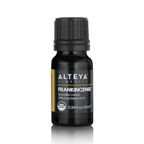 Alteya Aceite de incienso orgánico de 10 ml (Boswellia Carterii) - 100% puro y certificado USDA Aceite de incienso africano para el cuidado de la piel, aromaterapia