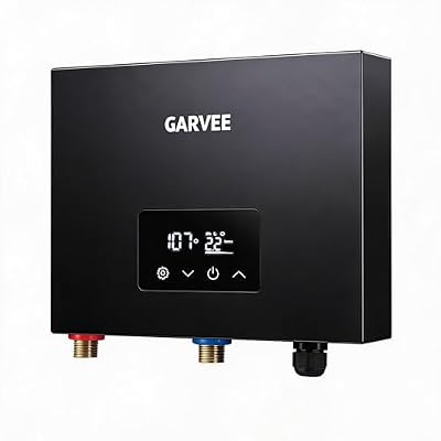 Tankless Water Heater Electric 11kW 240V On-Demand Instant Hot Water Heater with Digital Display Self-Modulating for Whole House & Apartment