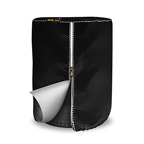 Mr.You Large Tire Cover,Tire Storage Bag & Seasonal Tire Cover,Waterproof Dust-Proof (Diameter 32-inch,Black Coated) - Thumbnail 7