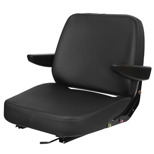 Asiento Universal para Tractor Con Reposabrazos - Ajustable y Ergonómico para Vehículos, Carretillas Elevadoras, Tractores y Excavadoras