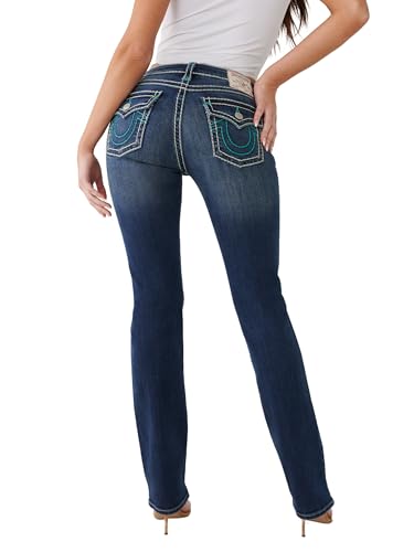 True Religion Women's Billie Straight Fit Super T Flap Jean4