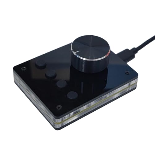 Teclado programable USB con perilla RGB para controlar tu música fácilmente