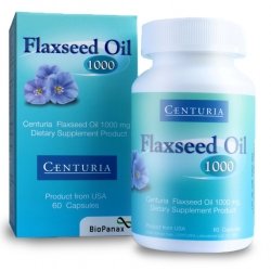 Centuria Flaxeed Oil 1000 mg. 60 capsules. (suputra shop)