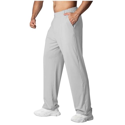 Plus Size Joggers Pants for Men Elastic Waist Sweatpants Drawstring Trousers Outdoor Hiking Pants Casual Sport Pant