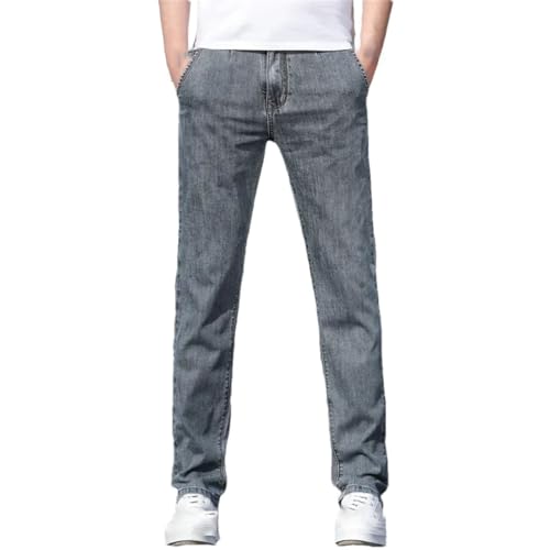 Men's Loose Fit Jeans Fashion Casual Stretch Straight Leg Denim Pants Comfortable Men's Trousers