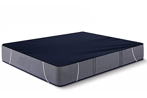 Image of The Furnishing Tree Mattress Protector /Waterproof Bedsheet Size WxL 36x72 inches Set of Two for Double Bed Polyester Blue