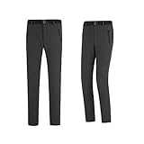 PJQQ Damen-Wanderhose, wasserdichte Softshell-Hose, Outdoor-Hose, Winddichtes Und Warmes Futter, Winter-Skihose, Snowboardhose, Wanderhose