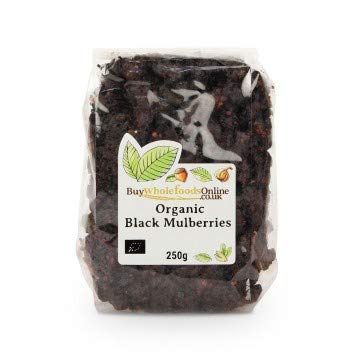 Buy Whole Foods Organic Black Mulberries (250g)