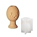 BOOWAN NICOLE Cute Face Candlestick Mold Creative Cement Candle Holder Silicone Mould DIY Home Decorating Tools