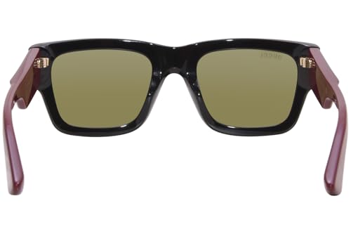 Gucci GG1668S 003 Sunglasses Men's Black/Red/Green Rectangle Shape 52mm4